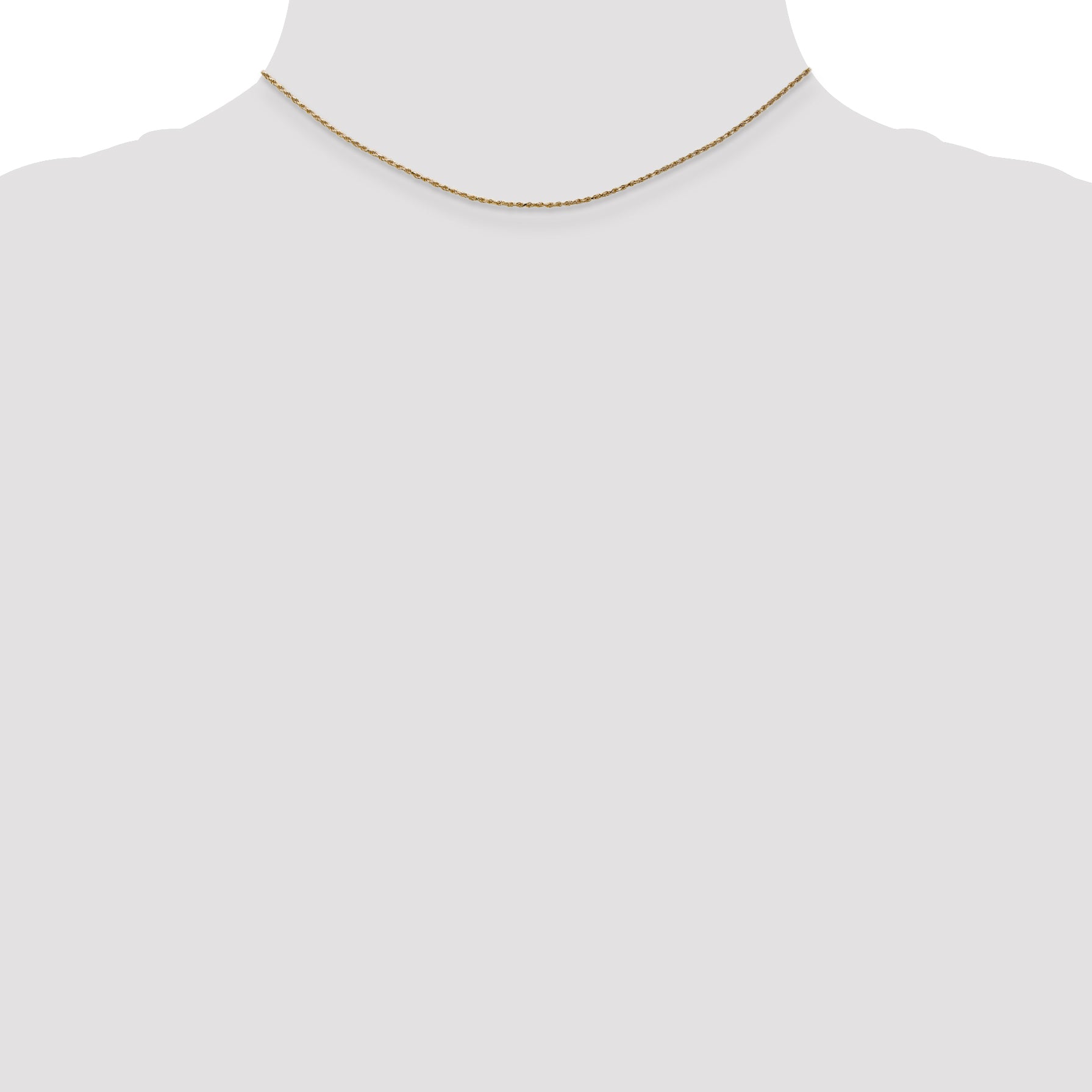 14k 1.15mm D/C Machine-made Rope Chain