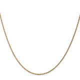 14k 1.15mm D/C Machine-made Rope Chain
