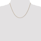 14k 1.15mm D/C Machine-made Rope Chain