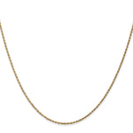 14k 1.15mm Diamond Cut Machine-made Rope Chain