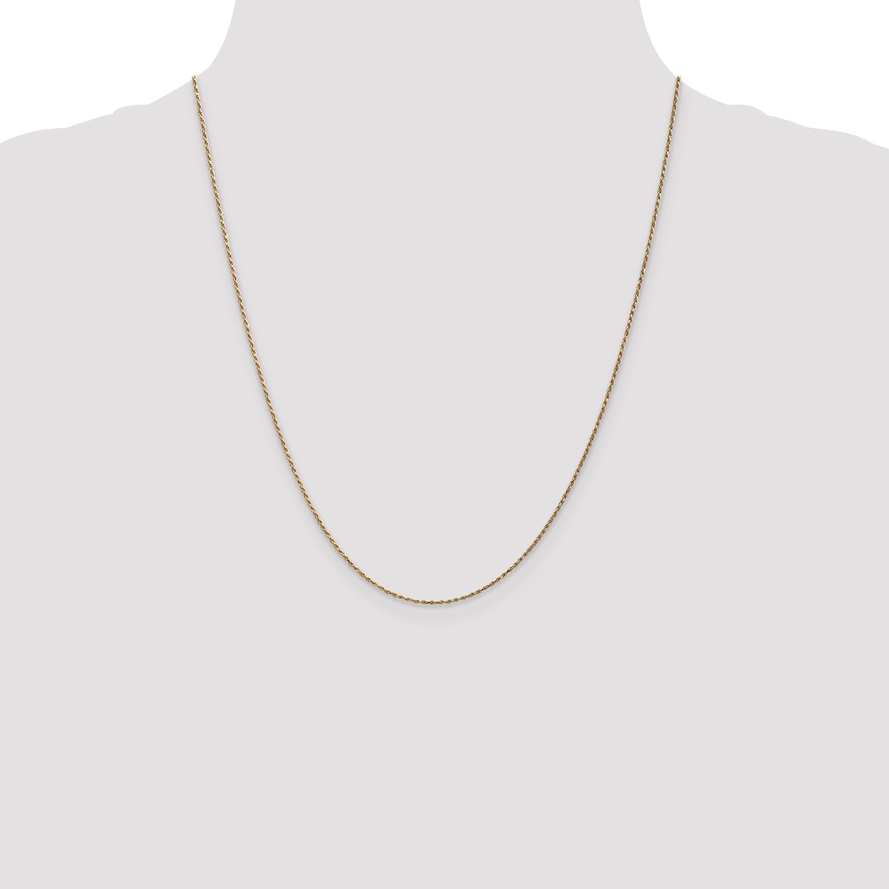 14k 1.15mm D/C Machine-made Rope Chain