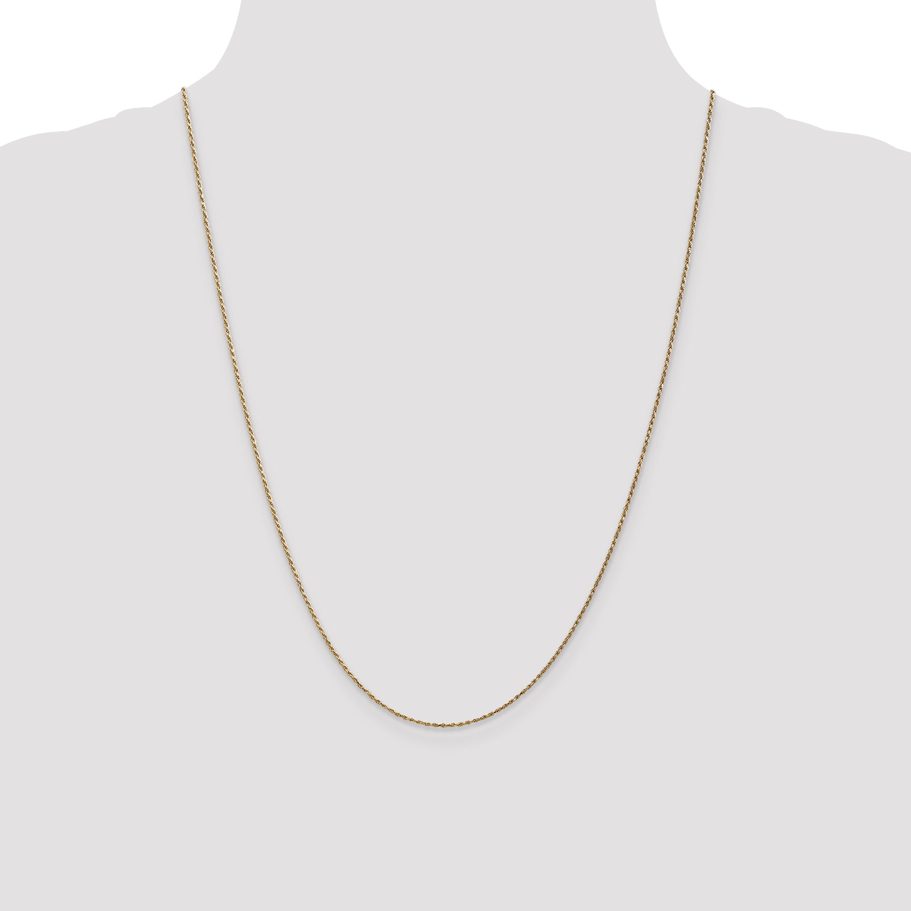 14k 1.15mm D/C Machine-made Rope Chain