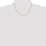 14k 1.5mm Diamond-cut Rope Chain