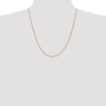 14k 1.5mm Diamond-cut Rope Chain