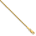 14k 1.5mm Diamond-cut Rope Chain