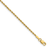 14k 1.5mm Diamond-cut Rope Chain