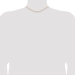 14k Rose Gold 1.5mm Diamond-cut Rope Chain