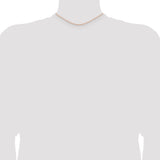 14k Rose Gold 1.5mm Diamond-cut Rope Chain