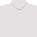 14k Rose Gold 1.5mm Diamond-cut Rope Chain