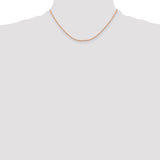 14k Rose Gold 1.5mm Diamond-cut Rope Chain