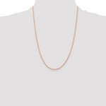 14k Rose Gold 1.5mm Diamond-cut Rope Chain