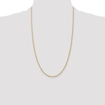 14k 1.5mm Solid Rope Chain
