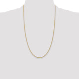 14k 1.5mm Solid Rope Chain