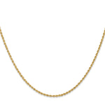 14k 1.5mm Solid Rope Chain
