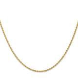 14k 1.5mm Solid Rope Chain