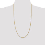 14k 1.5mm Solid Rope Chain