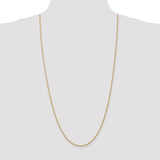 14k 1.5mm Solid Rope Chain