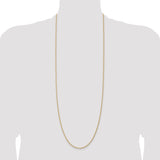 14k 1.5mm Solid Rope Chain