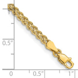 14k 3.0mm Wide Double Strand Rope Bracelet