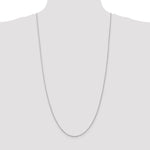 14k White Gold 1.5mm Diamond-cut Rope Chain