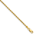 14k 1.75mm Diamond-cut Rope Chain