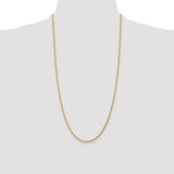 14k 1.75mm Diamond-cut Rope Chain