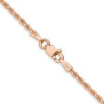 14k Rose Gold 1.75mm Diamond-cut Rope Chain