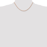 14k Rose Gold 1.75mm Diamond-cut Rope Chain