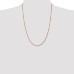 14k Rose Gold 1.75mm Diamond-cut Rope Chain