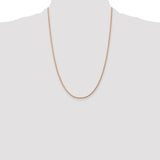 14k Rose Gold 1.75mm Diamond-cut Rope Chain