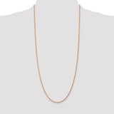 14k Rose Gold 1.75mm Diamond-cut Rope Chain