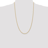 14k 2.0mm Solid Rope Chain