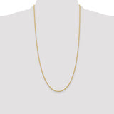 14k 2.0mm Solid Rope Chain