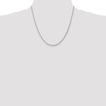 14k White Gold 1.75mm Diamond-cut Rope Chain