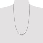 14k White Gold 1.75mm Diamond-cut Rope Chain