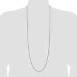 14k White Gold 1.75mm Diamond-cut Rope Chain