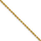 14k 2mm D/C Rope Chain (100 inch Spool)