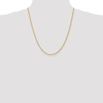 14k 2.0mm Diamond-cut Rope Chain