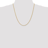 14k 2.0mm Diamond-cut Rope Chain