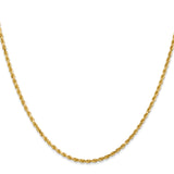 14k 2.0mm Diamond-cut Rope Chain