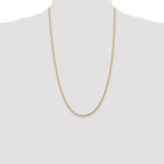 14k 2.0mm Diamond-cut Rope Chain