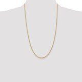 14k 2.0mm Diamond-cut Rope Chain