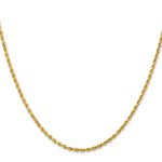 14k 2.0mm Diamond-cut Rope Chain