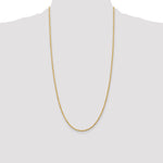 14k 2.0mm Diamond-cut Rope Chain