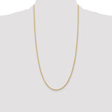 14k 2.0mm Diamond-cut Rope Chain