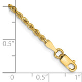 14k 2.0mm Diamond-cut Rope Chain