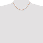 14k Rose Gold 2.0mm Diamond-cut Rope Chain