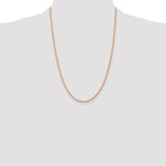 14k Rose Gold 2.0mm Diamond-cut Rope Chain