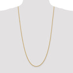 14k 2.25mm Solid Rope Chain