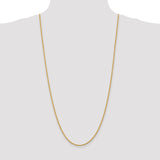 14k 2.25mm Solid Rope Chain